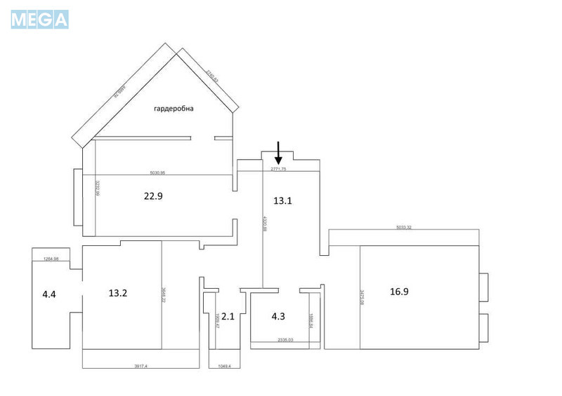 Продаж 2 кімнатної квартири (76,9/39,8/13,2), 13 пов. 16 пов. будинку, <a class="location-link" href="/kiev/" title="Недвижимость Київ">Київ</a>, <a class="location-link" href="/kiev/svyatoshinskij/" title="Недвижимость Святошинський район">Святошинський р-н</a>, Живописна вул., 3 (изображение 3)