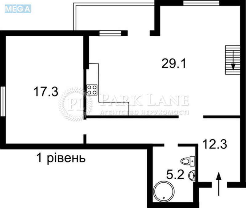 Продаж 3 кімнатної квартири (133/64/29), 25 пов. 26 пов. будинку, <a class="location-link" href="/kiev/" title="Недвижимость Київ">Київ</a>, <a class="location-link" href="/kiev/darnickij/" title="Недвижимость Дарницький район">Дарницький р-н</a>, Єлизавети Чавдар вул., 27 (изображение 2)