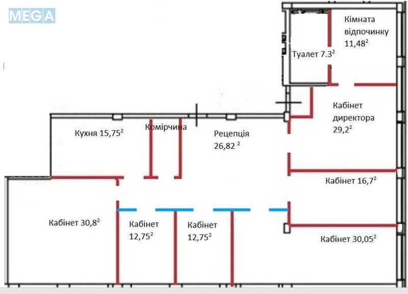 Оренда комерційної нерухомості, 214&nbsp;кв.м, под офис, <a class="location-link" href="/kiev/" title="Недвижимость Київ">Київ</a>, <a class="location-link" href="/kiev/dneprovskij/" title="Недвижимость Дніпровський район">Дніпровський р-н</a>, Уинстона Черчилля ул., 1 (изображение 11)