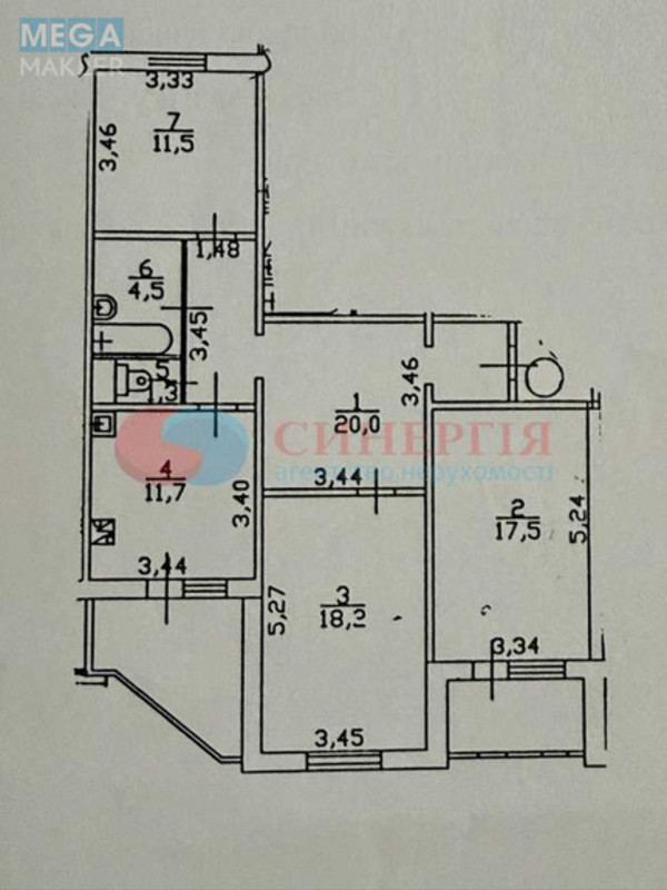 Продаж 3 кімнатної квартири (93/47/11), 14 пов. 16 пов. будинку, <a class="location-link" href="/kiev/" title="Недвижимость Київ">Київ</a>, <a class="location-link" href="/kiev/obolonskij/" title="Недвижимость Оболонський район">Оболонський р-н</a>, Маршала Тимошенка вул., 15Г (изображение 19)