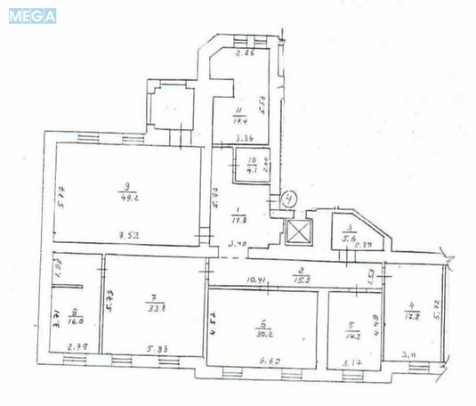 Продаж 5 кімнатної квартири (225/145/18), 2 пов. 4 пов. будинку, <a class="location-link" href="/kiev/" title="Недвижимость Київ">Київ</a>, <a class="location-link" href="/kiev/pecherskij/" title="Недвижимость Печерський район">Печерський р-н</a>, Левандовська вул., 12 (изображение 23)