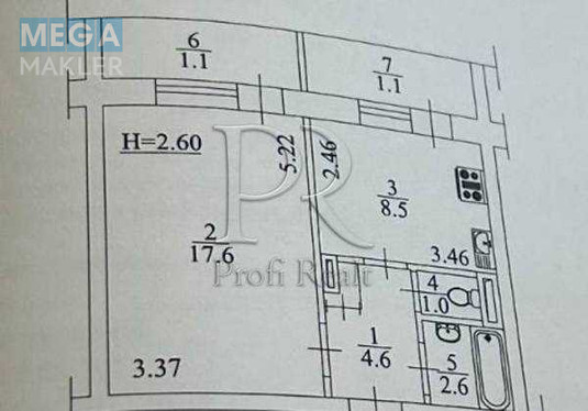 Продаж 1 кімнатної квартири (37/18/9), 15 пов. 16 пов. будинку, <a class="location-link" href="/kiev/" title="Недвижимость Київ">Київ</a>, <a class="location-link" href="/kiev/desnyanskij/" title="Недвижимость Деснянський район">Деснянський р-н</a>, Бальзака Оноре де вулиця, 68 (изображение 16)