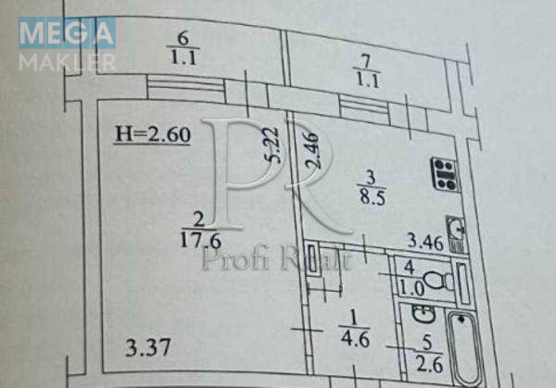 Продаж 1 кімнатної квартири (37/18/9), 15 пов. 16 пов. будинку, <a class="location-link" href="/kiev/" title="Недвижимость Київ">Київ</a>, <a class="location-link" href="/kiev/desnyanskij/" title="Недвижимость Деснянський район">Деснянський р-н</a>, Бальзака Оноре де вулиця, 68 (изображение 16)