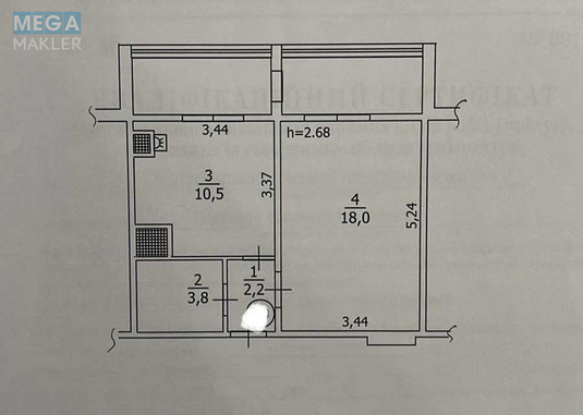 Продаж 1 кімнатної квартири (44/18/10,5), 7 пов. 9 пов. будинку, <a class="location-link" href="/borispol/" title="Недвижимость Бориспіль">Бориспіль</a>, Лютнева, 48 (изображение 8)