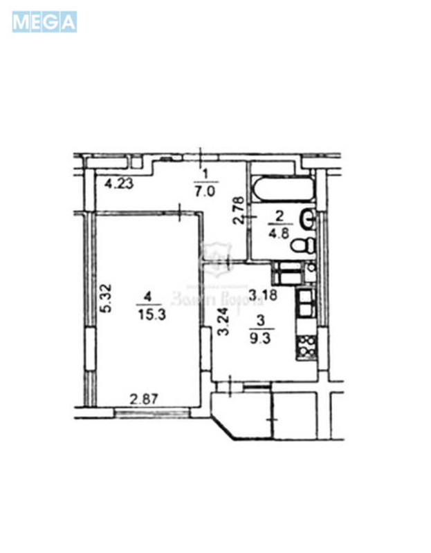 Продаж 1 кімнатної квартири (38,6/15,3/9,3), 7 пов. 16 пов. будинку, <a class="location-link" href="/kiev/" title="Недвижимость Київ">Київ</a>, <a class="location-link" href="/kiev/desnyanskij/" title="Недвижимость Деснянський район">Деснянський р-н</a>, Миколи Закревського вул., 42а (изображение 20)