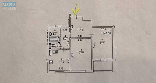 Продаж 2 кімнатної квартири (72/35/11), 21 пов. 25 пов. будинку, <a class="location-link" href="/kiev/" title="Недвижимость Київ">Київ</a>, <a class="location-link" href="/kiev/podolskij/" title="Недвижимость Подільський район">Подільський р-н</a>, Сергея Данченко вул., 5 (изображение 14)