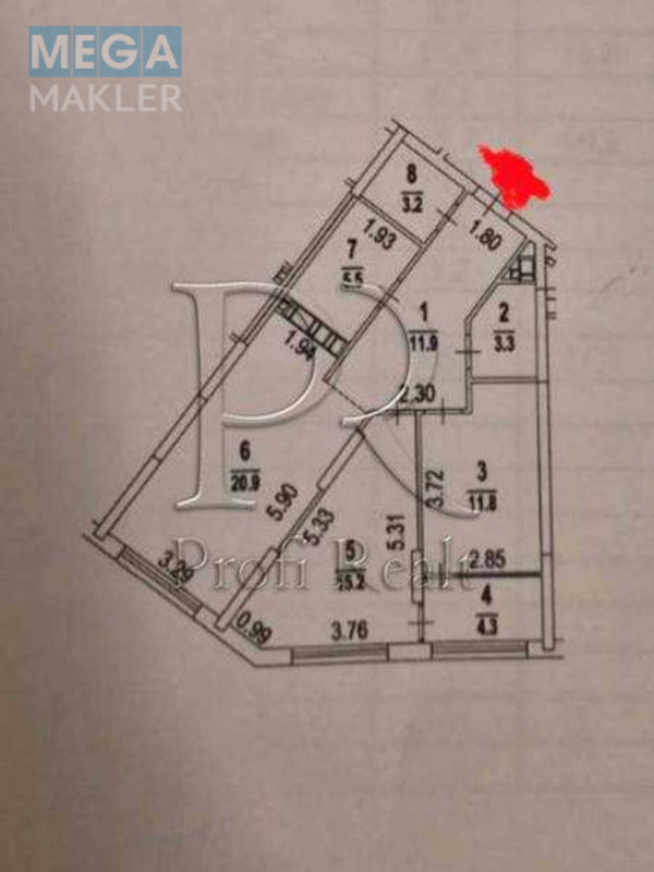 Продаж 2 кімнатної квартири (76/27/21), 17 пов. 26 пов. будинку, <a class="location-link" href="/kiev/" title="Недвижимость Київ">Київ</a>, <a class="location-link" href="/kiev/darnickij/" title="Недвижимость Дарницький район">Дарницький р-н</a>, Дніпровська набережна, 15К (изображение 21)
