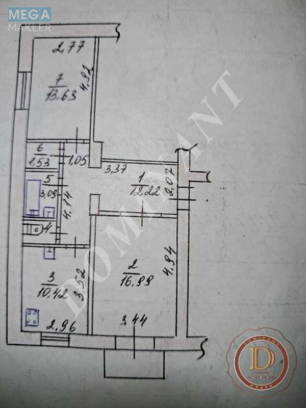 Продаж 2 кімнатної квартири (59/35/9), 3 пов. 3 пов. будинку, <a class="location-link" href="/zaporozhje/" title="Недвижимость Запоріжжя">Запоріжжя</a>, <a class="location-link" href="/zaporozhje/zhovtnevyj/" title="Недвижимость Жовтневий район">Жовтневий р-н</a>, Приходська, 56 (изображение 8)