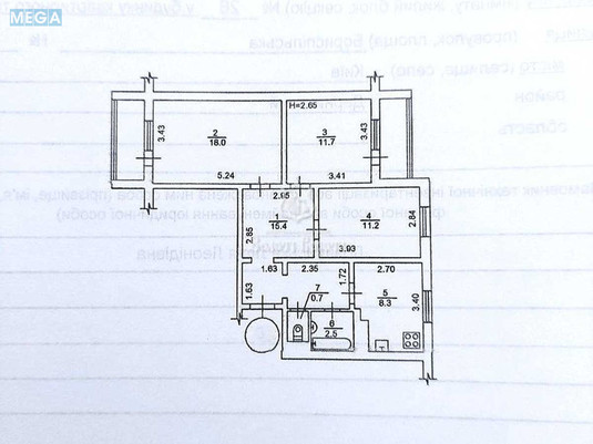 Продаж 3 кімнатної квартири (74,5/40/8,3), 7 пов. 9 пов. будинку, <a class="location-link" href="/kiev/" title="Недвижимость Київ">Київ</a>, <a class="location-link" href="/kiev/darnickij/" title="Недвижимость Дарницький район">Дарницький р-н</a>, Бориспільська вул., 28а (изображение 20)