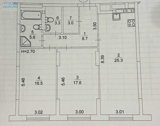 Новобудова, 26 поверхів, <a class="location-link" href="/kiev/" title="Недвижимость Київ">Київ</a>, <a class="location-link" href="/kiev/dneprovskij/" title="Недвижимость Дніпровський район">Дніпровський р-н</a>, Князя Романа Мстиславича вул., 22А (изображение 16)