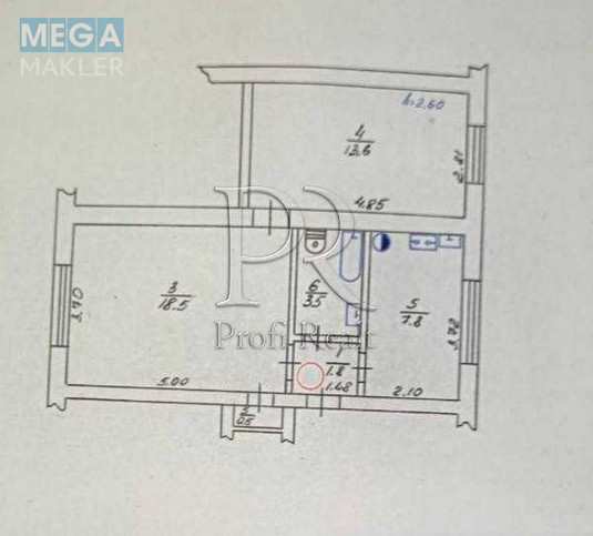 Продаж 2 кімнатної квартири (46/32/8), 1 пов. 2 пов. будинку, <a class="location-link" href="/borispol/" title="Недвижимость Бориспіль">Бориспіль</a>, Екскаваторная улица, 18 (изображение 14)
