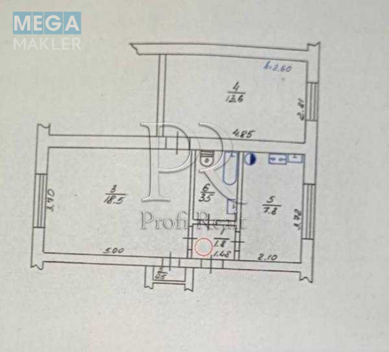 Продаж 2 кімнатної квартири (46/32/8), 1 пов. 2 пов. будинку, <a class="location-link" href="/borispol/" title="Недвижимость Бориспіль">Бориспіль</a>, Екскаваторная улица, 18 (изображение 14)