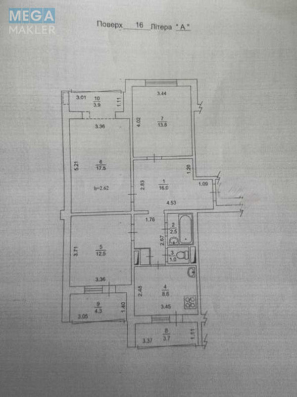 Продаж 3 кімнатної квартири (84/44/9), 16 пов. 16 пов. будинку, <a class="location-link" href="/kiev/" title="Недвижимость Київ">Київ</a>, <a class="location-link" href="/kiev/desnyanskij/" title="Недвижимость Деснянський район">Деснянський р-н</a>, Николая Закревского ул., 35 (изображение 18)