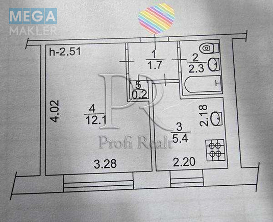 Продаж 1 кімнатної квартири (22/12/5), 2 пов. 5 пов. будинку, <a class="location-link" href="/kiev/" title="Недвижимость Київ">Київ</a>, <a class="location-link" href="/kiev/svyatoshinskij/" title="Недвижимость Святошинський район">Святошинський р-н</a>, Туполєва Академіка вулиця, 3А (изображение 15)