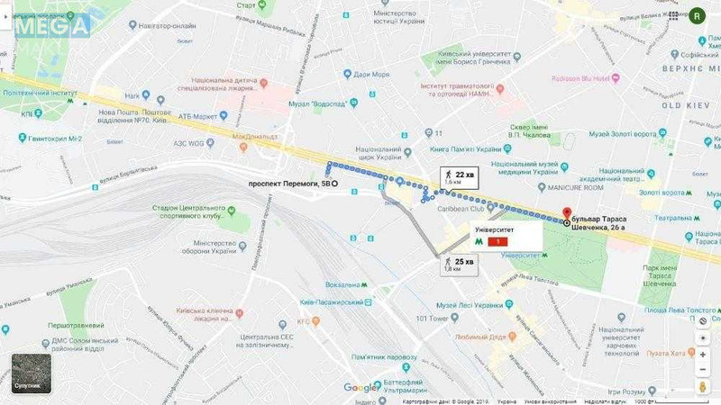 Оренда 4 кімнатні квартири, <a class="location-link" href="/kiev/" title="Недвижимость Київ">Київ</a>, <a class="location-link" href="/kiev/shevchenkovskij/" title="Недвижимость Шевченківський район">Шевченківський р-н</a>, Берестейський просп., 5В (изображение 21)