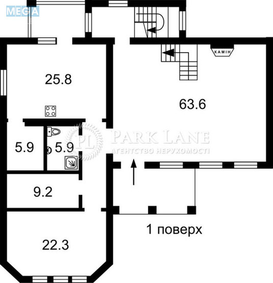 Продаж дома, 2&nbsp;поверху, 380&nbsp;кв.м, 4&nbsp;кімнати, ділянка 16&nbsp;соток, <a class="location-link" href="/kiev/" title="Недвижимость Київ">Київ</a>, <a class="location-link" href="/kiev/darnickij/" title="Недвижимость Дарницький район">Дарницький р-н</a>, Центральна вул. (изображение 4)