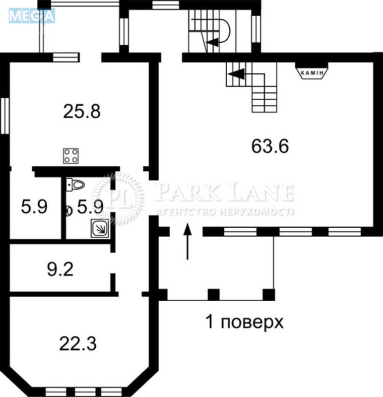 Продаж дома, 2&nbsp;поверху, 380&nbsp;кв.м, 4&nbsp;кімнати, ділянка 16&nbsp;соток, <a class="location-link" href="/kiev/" title="Недвижимость Київ">Київ</a>, <a class="location-link" href="/kiev/darnickij/" title="Недвижимость Дарницький район">Дарницький р-н</a>, Центральна вул. (изображение 4)