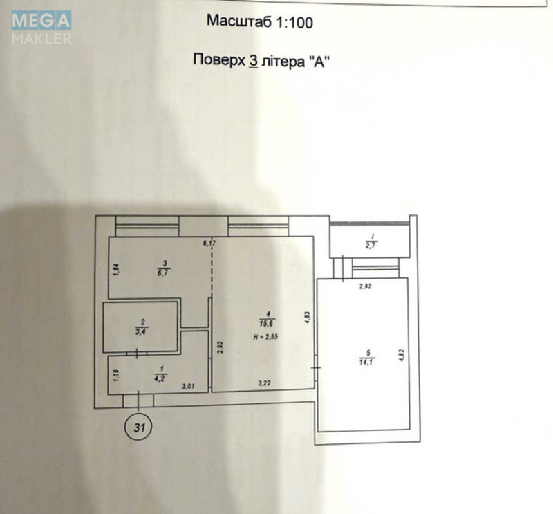 Продаж 2 кімнатної квартири (47/30/7), 3 пов. 9 пов. будинку, <a class="location-link" href="/kiev/" title="Недвижимость Київ">Київ</a>, <a class="location-link" href="/kiev/shevchenkovskij/" title="Недвижимость Шевченківський район">Шевченківський р-н</a>, Берестейский просп., 20 (изображение 19)