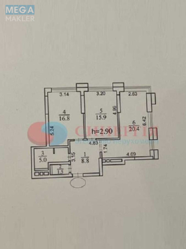Оренда 3 кімнатної квартири, <a class="location-link" href="/kiev/" title="Недвижимость Київ">Київ</a>, <a class="location-link" href="/kiev/shevchenkovskij/" title="Недвижимость Шевченківський район">Шевченківський р-н</a>, Бульварно-Кудрявська вул., 17 (изображение 17)