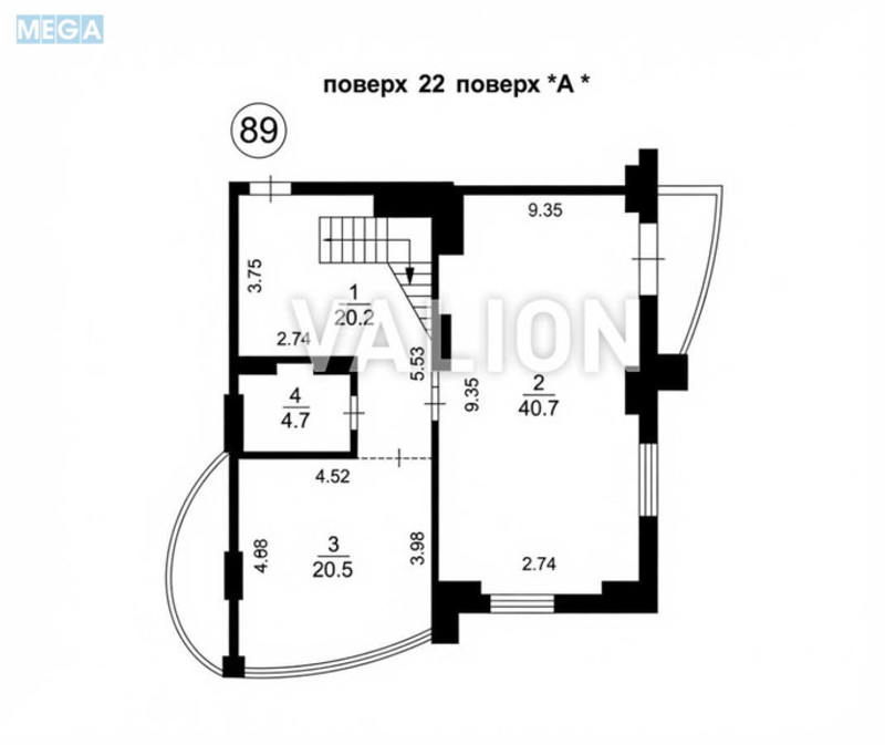 Продаж 4 кімнатної квартири (167/81/20,5), 22 пов. 23 пов. будинку, <a class="location-link" href="/kiev/" title="Недвижимость Київ">Київ</a>, <a class="location-link" href="/kiev/svyatoshinskij/" title="Недвижимость Святошинський район">Святошинський р-н</a>, Кольцова бульв., 14з (изображение 6)