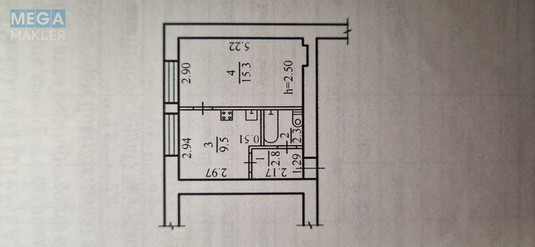 Продаж 1 кімнатної квартири (30/15/9), 11 пов. 13 пов. будинку, <a class="location-link" href="/dnepropetrovsk/" title="Недвижимость Дніпра">Дніпро</a>, Набережна Перемоги, 50 (изображение 2)