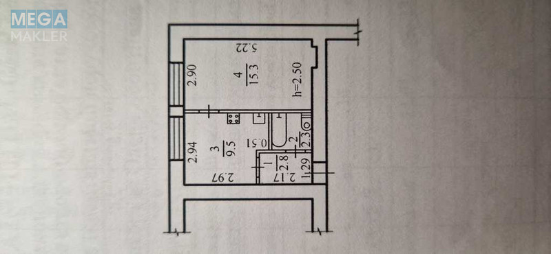 Продаж 1 кімнатної квартири (30/15/9), 11 пов. 13 пов. будинку, <a class="location-link" href="/dnepropetrovsk/" title="Недвижимость Дніпра">Дніпро</a>, Набережна Перемоги, 50 (изображение 2)