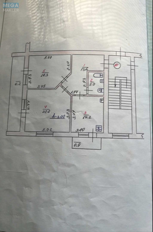 Продаж 2 кімнатної квартири (80/40/14), 6 пов. 6 пов. будинку, <a class="location-link" href="/khmelnitskiy/" title="Недвижимость Хмельницький">Хмельницький</a>, Ольжича (изображение 19)