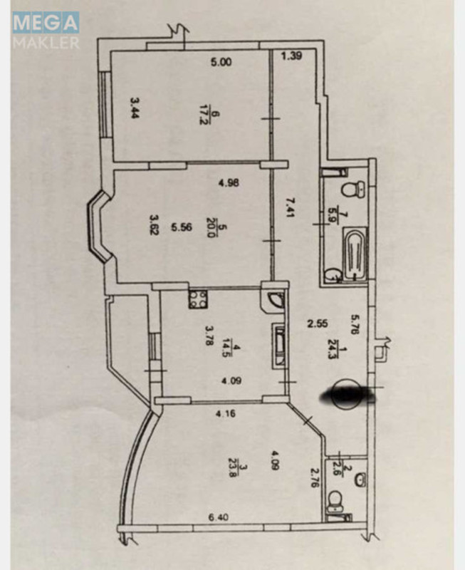 Продаж 3 кімнатної квартири (109/61/14), 8 пов. 12 пов. будинку, <a class="location-link" href="/kiev/" title="Недвижимость Київ">Київ</a>, <a class="location-link" href="/kiev/goloseevskij/" title="Недвижимость Голосіївський район">Голосіївський р-н</a>, Антоновича вул., 103 (изображение 19)