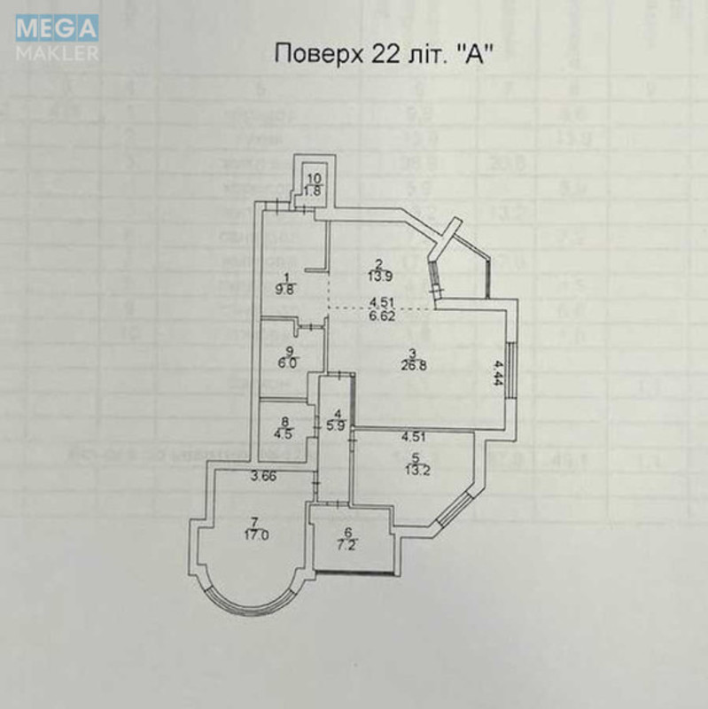 Продаж 3 кімнатної квартири (110/55/15), 22 пов. 26 пов. будинку, <a class="location-link" href="/kiev/" title="Недвижимость Київ">Київ</a>, <a class="location-link" href="/kiev/shevchenkovskij/" title="Недвижимость Шевченківський район">Шевченківський р-н</a>, Рижская ул., 73г (изображение 18)