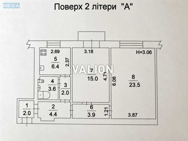 Продаж 2 кімнатної квартири (62/38/6,4), 2 пов. 5 пов. будинку, <a class="location-link" href="/kiev/" title="Недвижимость Київ">Київ</a>, <a class="location-link" href="/kiev/pecherskij/" title="Недвижимость Печерський район">Печерський р-н</a>, Миколи Раєвського вул., 28 (изображение 6)