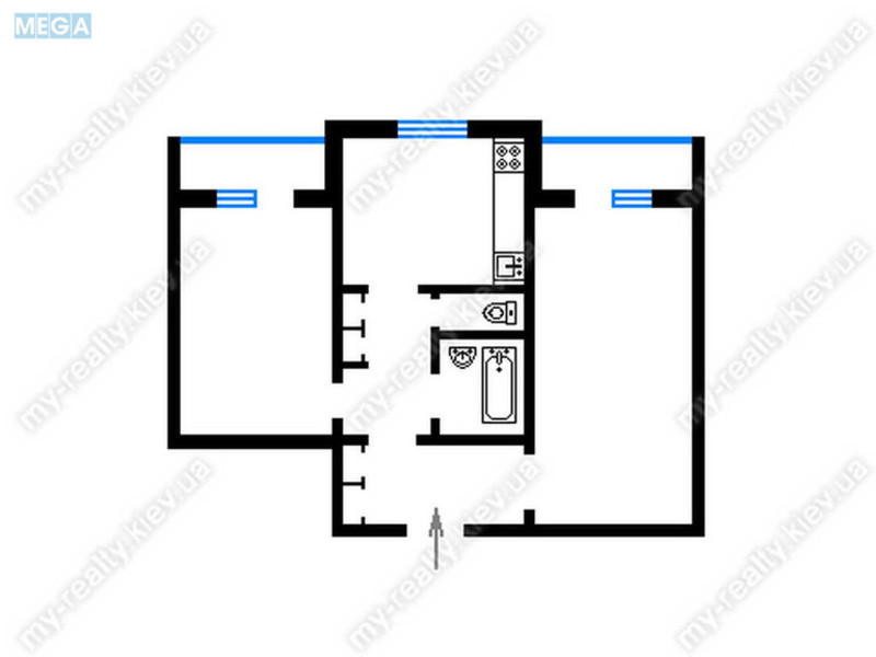 Продаж 2 кімнатної квартири (60,9/29/8,6), 10 пов. 12 пов. будинку, <a class="location-link" href="/kiev/" title="Недвижимость Київ">Київ</a>, <a class="location-link" href="/kiev/obolonskij/" title="Недвижимость Оболонський район">Оболонський р-н</a>, Иорданская ул., 5а (изображение 20)