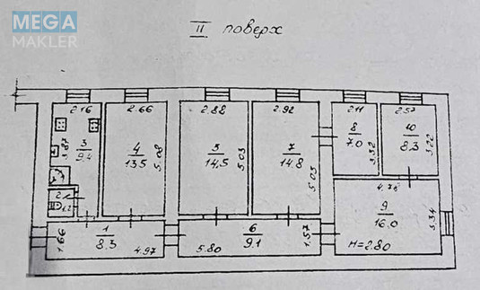 Продаж 5 кімнатної квартири (108/?/9), 2 пов. 3 пов. будинку, <a class="location-link" href="/odessa/" title="Недвижимость Одеса">Одеса</a>, <a class="location-link" href="/odessa/malinovskij/" title="Недвижимость Малиновський район">Малиновський р-н</a>, Б.Хмельницкого (изображение 9)
