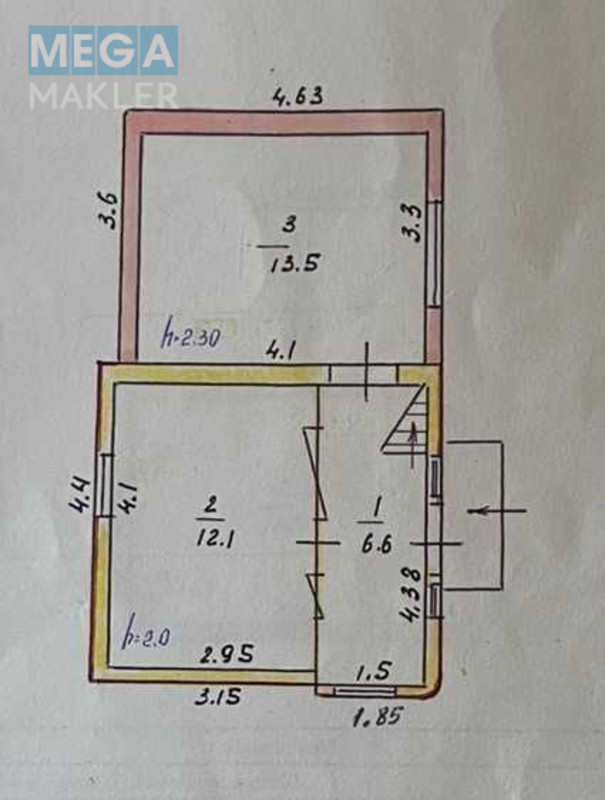 Продаж дома, 2&nbsp;поверху, 46&nbsp;кв.м, 3&nbsp;кімнати, ділянка 12&nbsp;соток, <a class="location-link" href="/kirovskoe-pgt/" title="Недвижимость Кіровське">Кіровське</a>, Некрасова (изображение 14)