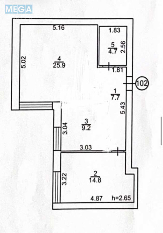 Продаж 2 кімнатної квартири (62,5/18/35), 2 пов. 6 пов. будинку, <a class="location-link" href="/belogorodka-selo-kv/" title="Недвижимость Білогородка">Білогородка</a>, михайла величка, 6а (изображение 7)