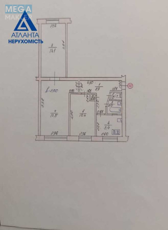 Продаж 3 кімнатної квартири (60/42/5,5), 1 пов. 5 пов. будинку, <a class="location-link" href="/lutsk/" title="Недвижимость Луцьк">Луцьк</a>, Коперника, 66а (изображение 9)