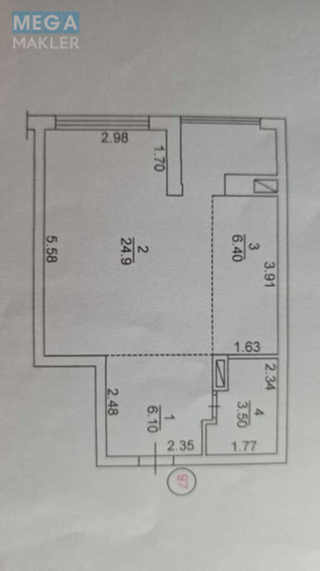Продаж 1 кімнатної квартири (41/16/12), 10 пов. 16 пов. будинку, <a class="location-link" href="/irpen/" title="Недвижимость Ірпінь">Ірпінь</a>, Університетська, 1С (изображение 12)