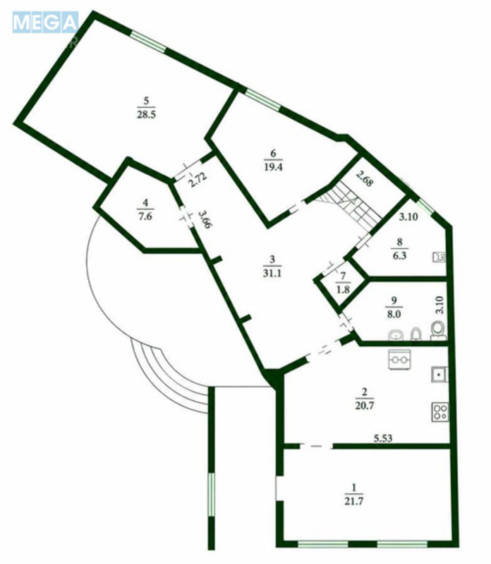 Продаж дома, 2&nbsp;поверху, 300&nbsp;кв.м, 6&nbsp;кімнат, ділянка 30&nbsp;соток, <a class="location-link" href="/rozhny-selo/" title="Недвижимость Рожні">Рожни</a>, придеснянська, 72 (изображение 3)