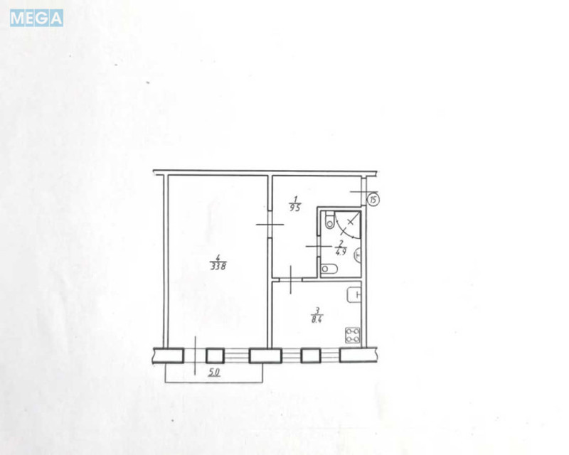 Продаж 1 кімнатної квартири (47,3/21/12), 5 пов. 24 пов. будинку, <a class="location-link" href="/kiev/" title="Недвижимость Київ">Київ</a>, <a class="location-link" href="/kiev/darnickij/" title="Недвижимость Дарницький район">Дарницький р-н</a>, Заречная ул., 6 (изображение 8)