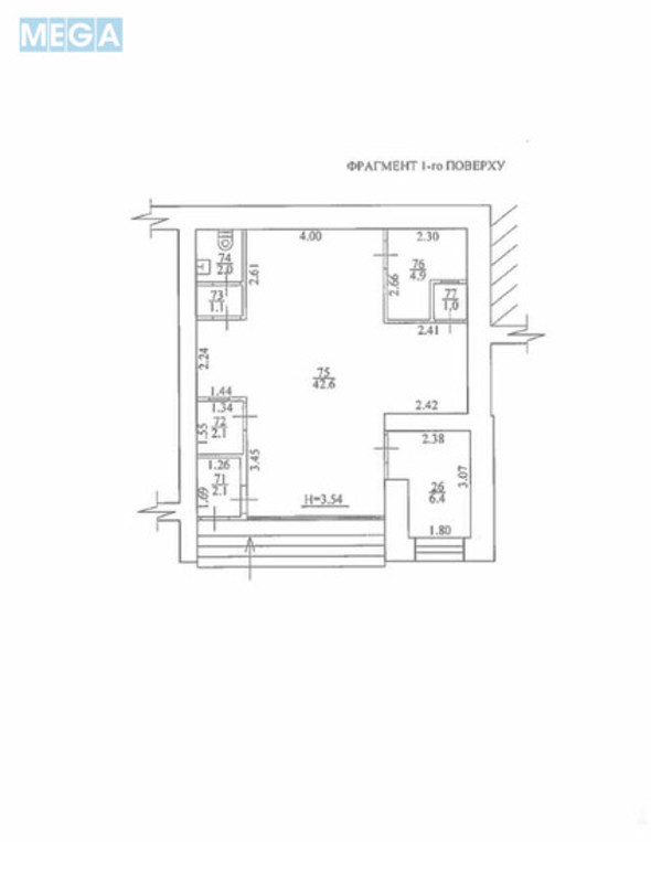 Продаж комерційної нерухомості, 61,50&nbsp;кв.м, под офис, <a class="location-link" href="/kharkov/" title="Недвижимость Харків">Харків</a>, <a class="location-link" href="/kharkov/kominternovskij/" title="Недвижимость Слобідський (Комінтернівський) район">Слобідський (Комінтернівський) р-н</a>, Харків, пр.Аерокосмічний, 173В (изображение 2)