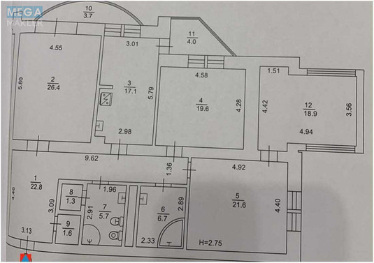 Продаж 3 кімнатної квартири (149/67/17), 8 пов. 16 пов. будинку, <a class="location-link" href="/kiev/" title="Недвижимость Київ">Київ</a>, <a class="location-link" href="/kiev/obolonskij/" title="Недвижимость Оболонський район">Оболонський р-н</a>, Героев Сталинграда просп., 22 (изображение 23)