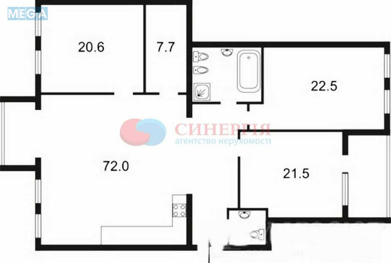 Оренда 4 кімнатні квартири, <a class="location-link" href="/kiev/" title="Недвижимость Київ">Київ</a>, <a class="location-link" href="/kiev/pecherskij/" title="Недвижимость Печерський район">Печерський р-н</a>, Панаса Мирного вул., 12 (изображение 18)