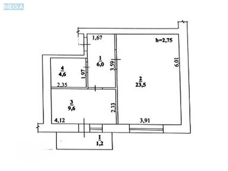 Продаж 1 кімнатної квартири (44,9/23,5/9,6), 6 пов. 6 пов. будинку, <a class="location-link" href="/yurevka-selo-kv/" title="Недвижимость Юрівка">Юрівка</a>, Шевченка вул., 3а (изображение 15)