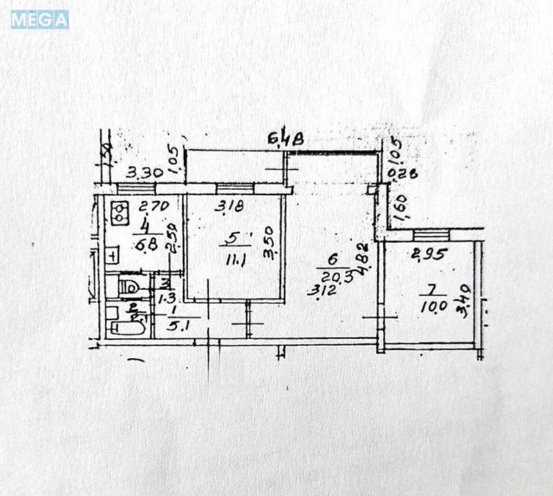 Продаж 3 кімнатної квартири (58/41/6), 1 пов. 9 пов. будинку, <a class="location-link" href="/kiev/" title="Недвижимость Київ">Київ</a>, <a class="location-link" href="/kiev/dneprovskij/" title="Недвижимость Дніпровський район">Дніпровський р-н</a>, Євгена Сверстюка вул., 8а (изображение 22)