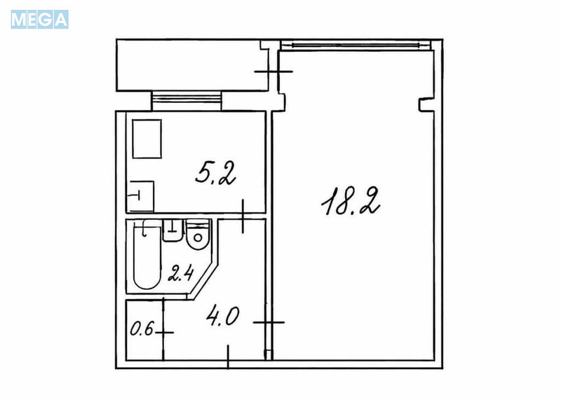 Продаж 1 кімнатної квартири (31/?/5), 8 пов. 9 пов. будинку, <a class="location-link" href="/kiev/" title="Недвижимость Київ">Київ</a>, <a class="location-link" href="/kiev/obolonskij/" title="Недвижимость Оболонський район">Оболонський р-н</a>, Богатирська вул., 2 (изображение 9)