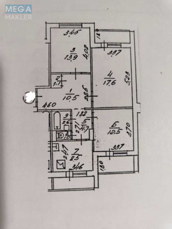 Продаж 3 кімнатної квартири (84,3/43/8,5), 1 пов. 16 пов. будинку, <a class="location-link" href="/kiev/" title="Недвижимость Київ">Київ</a>, <a class="location-link" href="/kiev/desnyanskij/" title="Недвижимость Деснянський район">Деснянський р-н</a>, Миколи Закревського вул., 55 (изображение 15)