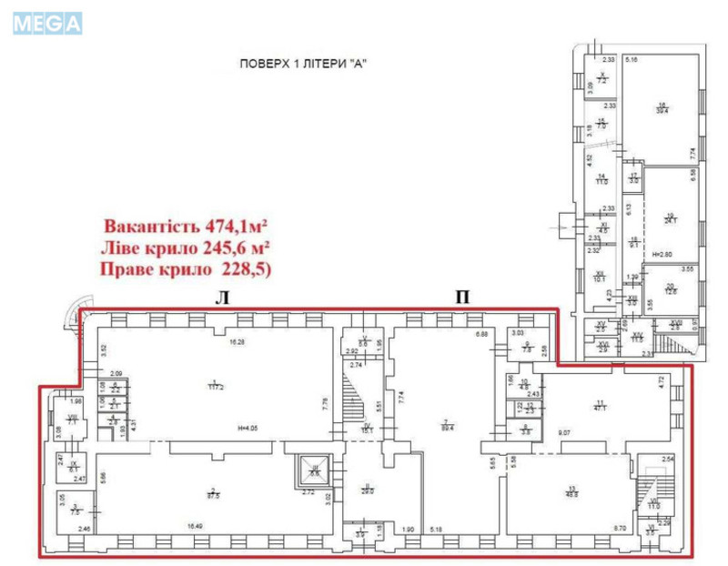 Оренда комерційної нерухомості, 600&nbsp;кв.м, под офис, <a class="location-link" href="/kiev/" title="Недвижимость Київ">Київ</a>, <a class="location-link" href="/kiev/shevchenkovskij/" title="Недвижимость Шевченківський район">Шевченківський р-н</a>, Жилянська вул., 146 (изображение 7)