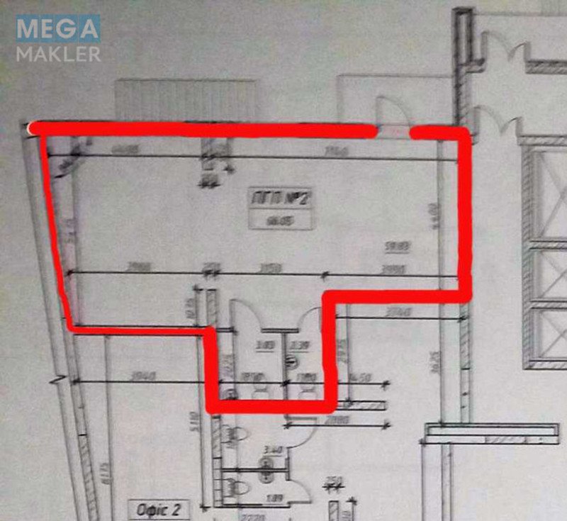 Продаж комерційної нерухомості, 66&nbsp;кв.м, под офис, <a class="location-link" href="/kiev/" title="Недвижимость Київ">Київ</a>, <a class="location-link" href="/kiev/obolonskij/" title="Недвижимость Оболонський район">Оболонський р-н</a>, Балтійський пров., 3а (изображение 13)