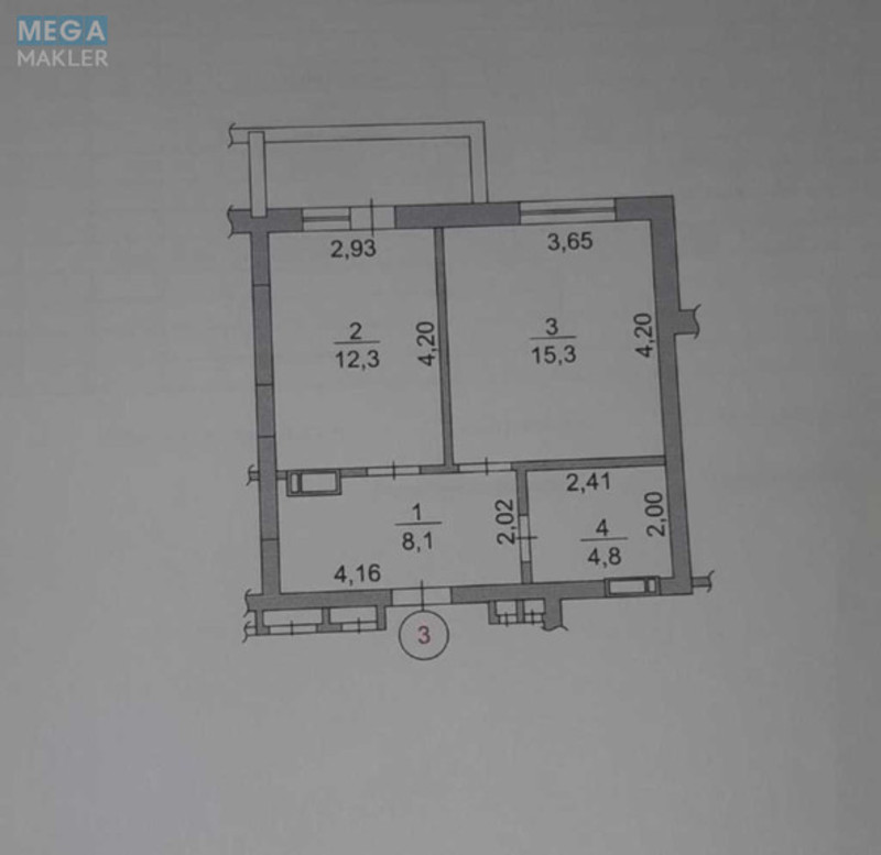 Продаж 1 кімнатної квартири (42/16/12), 1 пов. 17 пов. будинку, <a class="location-link" href="/kiev/" title="Недвижимость Київ">Київ</a>, <a class="location-link" href="/kiev/goloseevskij/" title="Недвижимость Голосіївський район">Голосіївський р-н</a>, Академика Заболотного ул., 148В (изображение 6)