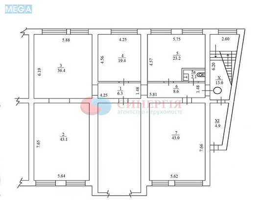 Продаж комерційної нерухомості, 360&nbsp;кв.м, под офис, <a class="location-link" href="/kiev/" title="Недвижимость Київ">Київ</a>, <a class="location-link" href="/kiev/pecherskij/" title="Недвижимость Печерський район">Печерський р-н</a>, Костя Гордієнка пров., 2а (изображение 21)