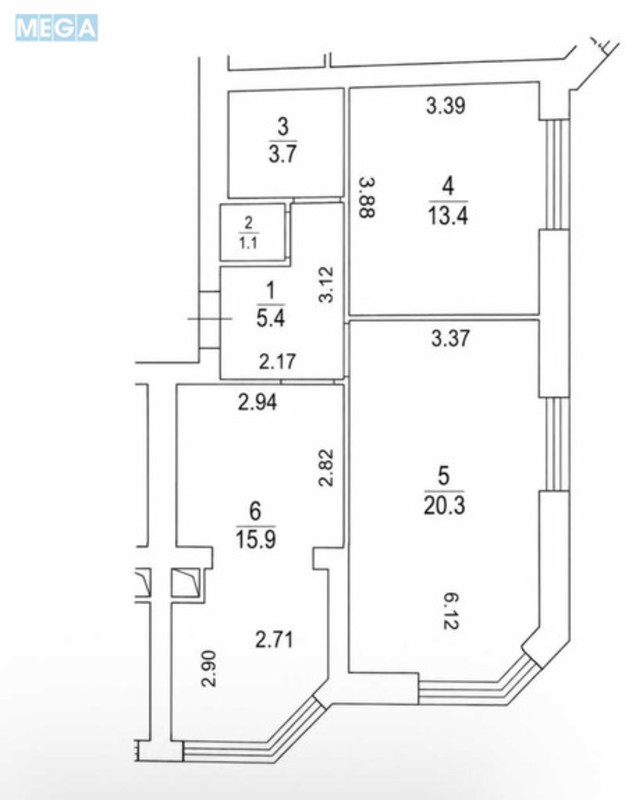 Продаж 2 кімнатної квартири (60/35/15), 5 пов. 10 пов. будинку, <a class="location-link" href="/sofievskaya-borshagovka/" title="Недвижимость Софіївська Борщагівка">Софіївська Борщагівка</a>, Мартинова, 6 (изображение 7)